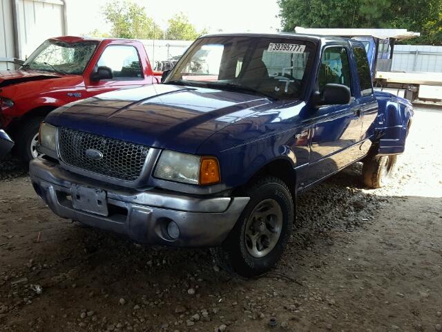 1FTYR44V93PA22080 - 2003 FORD RANGER BLUE photo 2