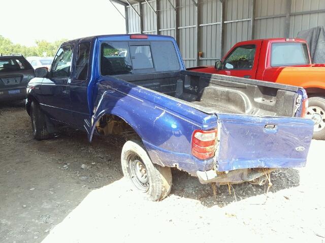 1FTYR44V93PA22080 - 2003 FORD RANGER BLUE photo 3