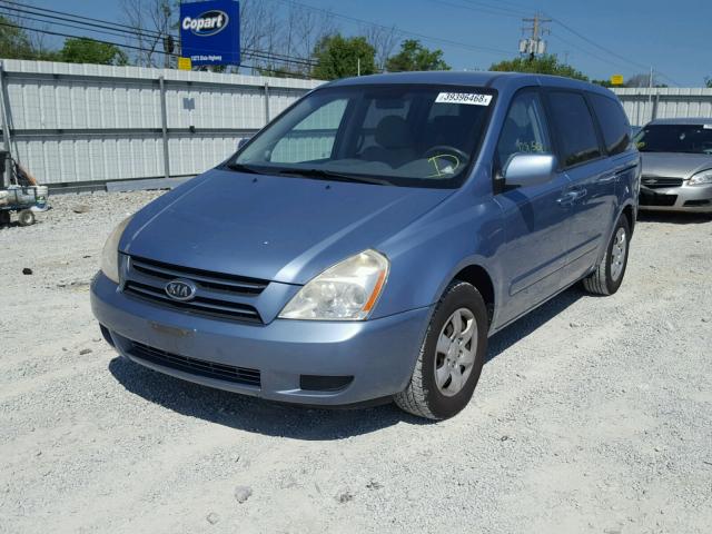 KNDMB233466023039 - 2006 KIA SEDONA EX BLUE photo 2