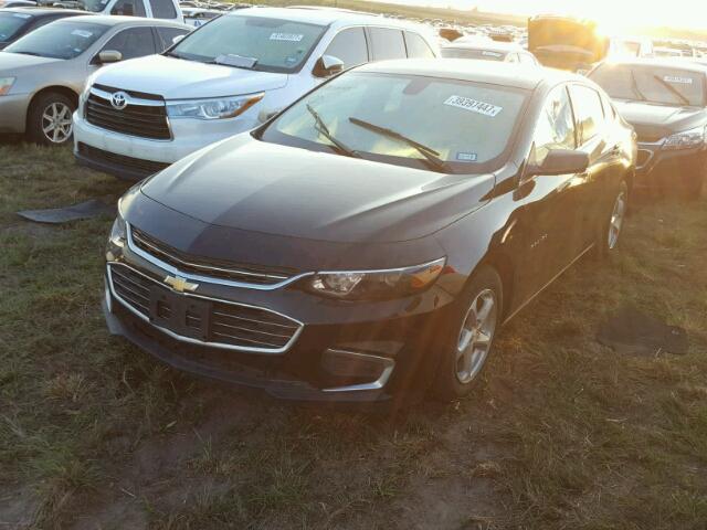 1G1ZB5STXGF188810 - 2016 CHEVROLET MALIBU შავი ფოტო 2