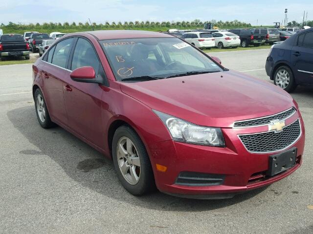 1G1PF5SC5C7379129 - 2012 CHEVROLET CRUZE LT BURGUNDY photo 1