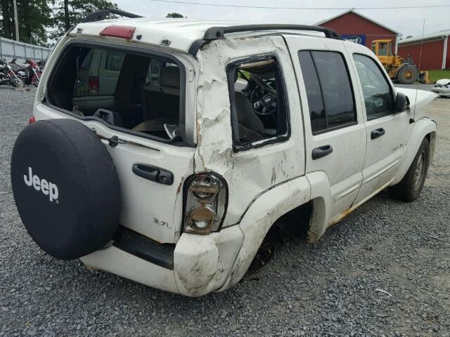 1J4GL58K32W341346 - 2002 JEEP LIBERTY LI WHITE photo 4