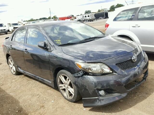 1NXBE40E79Z076622 - 2009 TOYOTA COROLLA XR BLACK photo 1