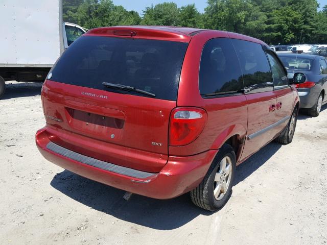 1D4GP45R16B760060 - 2006 DODGE CARAVAN SX RED photo 4