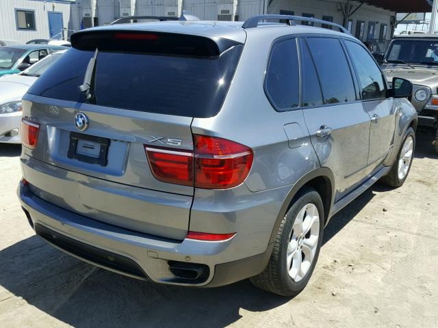 5UXZV8C59BL417356 - 2011 BMW X5 XDRIVE5 GRAY photo 4