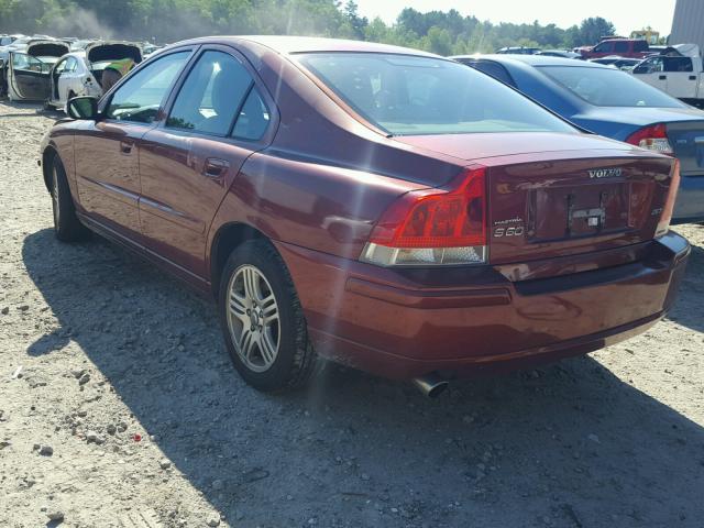 YV1RS592882689363 - 2008 VOLVO S60 2.5T RED photo 3