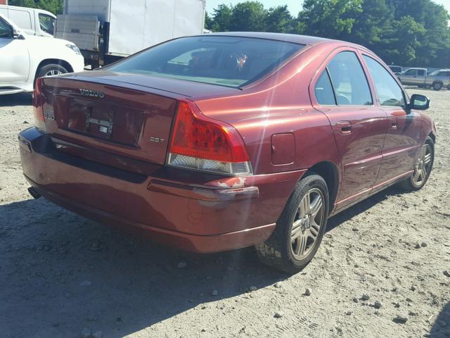 YV1RS592882689363 - 2008 VOLVO S60 2.5T RED photo 4