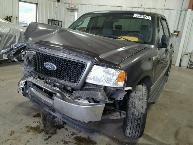 1FTPW12575KC84458 - 2005 FORD F150 SUPER GRAY photo 2