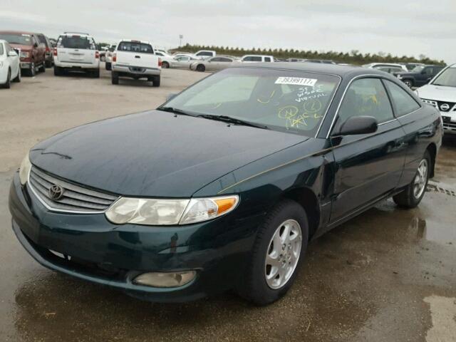 2T1CE22P62C009041 - 2002 TOYOTA CAMRY SOLA GREEN photo 2