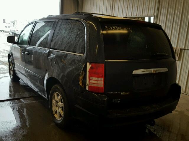 2A8HR54P68R740885 - 2008 CHRYSLER TOWN & COU BLUE photo 3