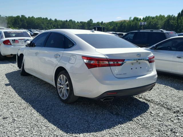 4T1BK1EB0FU143739 - 2015 TOYOTA AVALON XLE WHITE photo 3