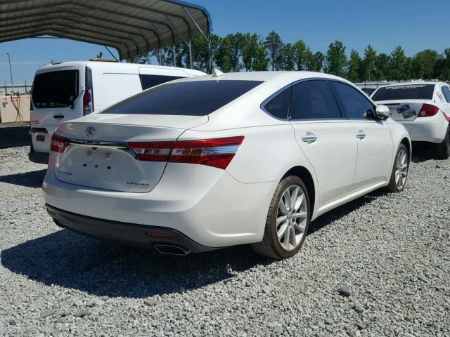 4T1BK1EB0FU143739 - 2015 TOYOTA AVALON XLE WHITE photo 4