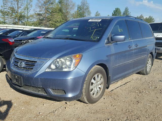 5FNRL38428B109113 - 2008 HONDA ODYSSEY EX BLUE photo 2
