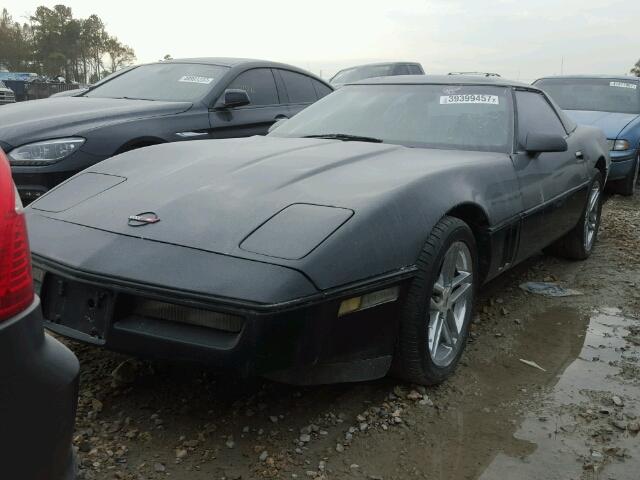 1G1YY2186K5103837 - 1989 CHEVROLET CORVETTE BLACK photo 2