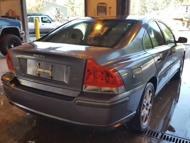 YV1RS592262500347 - 2006 VOLVO S60 2.5T GRAY photo 4