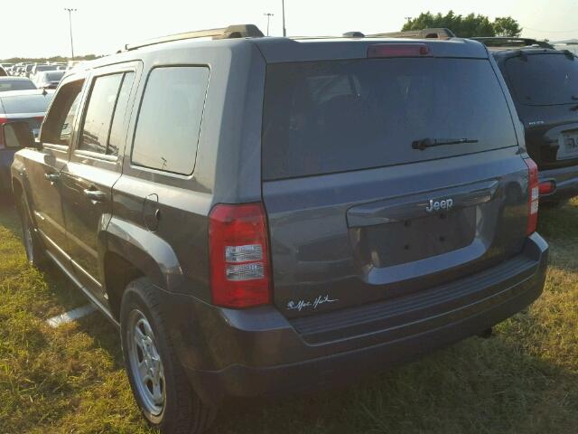 1C4NJPBB5FD359212 - 2015 JEEP PATRIOT SP GRAY photo 3