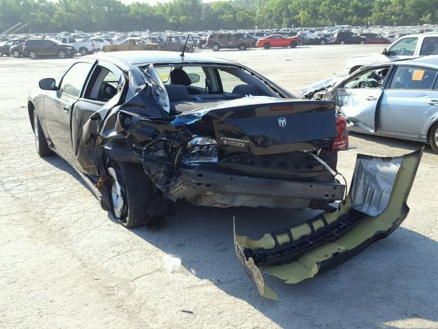 2B3KA43R18H113472 - 2008 DODGE CHARGER BLACK photo 3