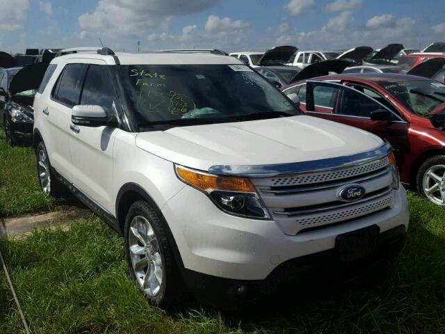 1FM5K7F84EGA02821 - 2014 FORD EXPLORER WHITE photo 1