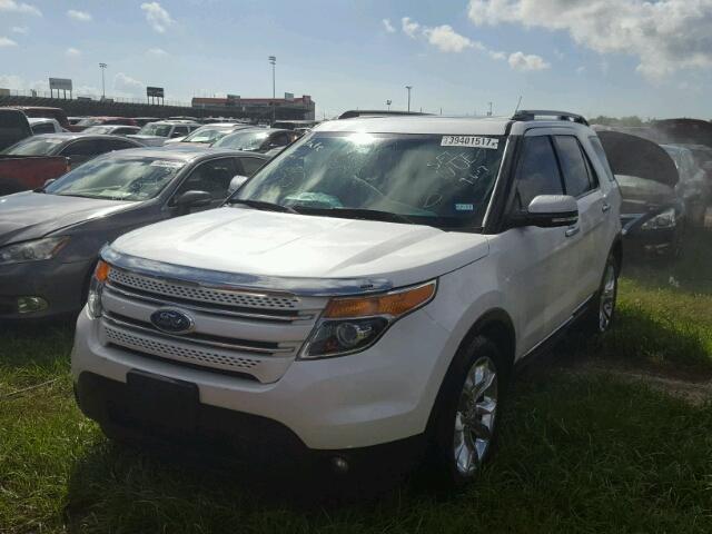 1FM5K7F84EGA02821 - 2014 FORD EXPLORER WHITE photo 2