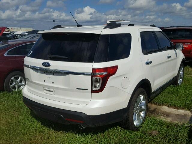 1FM5K7F84EGA02821 - 2014 FORD EXPLORER WHITE photo 4