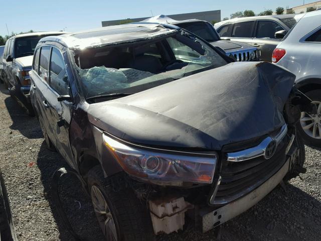 5TDKKRFH0FS103672 - 2015 TOYOTA HIGHLANDER GRAY photo 1