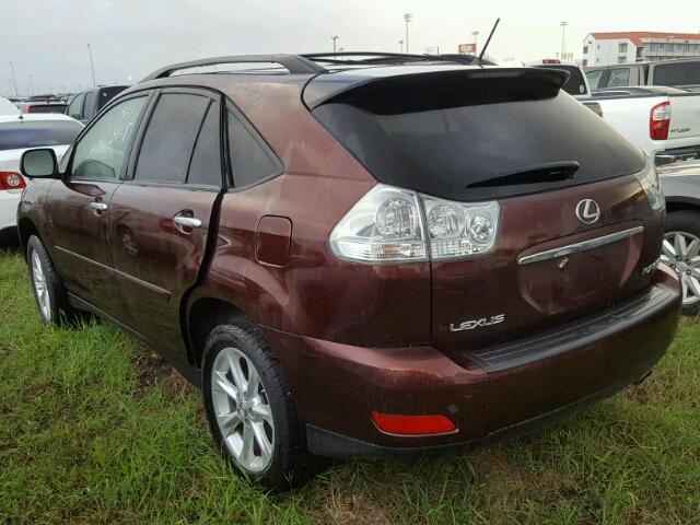 JTJGK31U890016596 - 2009 LEXUS RX 350 BURGUNDY photo 3