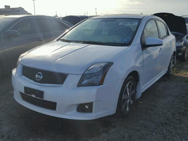 3N1AB6AP3CL749785 - 2012 NISSAN SENTRA 2.0 WHITE photo 2