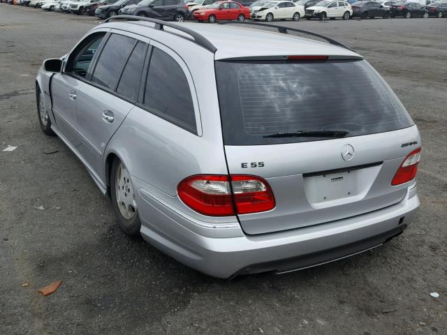 WDBUH76J55A737911 - 2005 MERCEDES-BENZ E 55 AMG SILVER photo 3