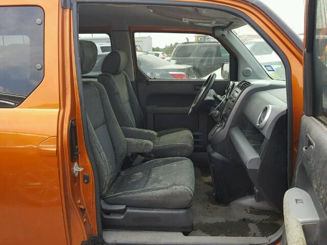 5J6YH28756L008315 - 2006 HONDA ELEMENT EX ORANGE photo 5