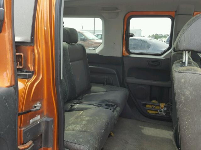 5J6YH28756L008315 - 2006 HONDA ELEMENT EX ORANGE photo 6