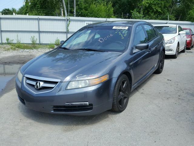 19UUA66285A065384 - 2005 ACURA TL GRAY photo 2