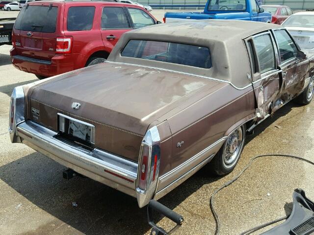 1G6DW5475LR717811 - 1990 CADILLAC BROUGHAM BROWN photo 4