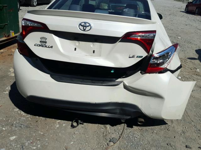 5YFBPRHE6EP022848 - 2014 TOYOTA COROLLA EC WHITE photo 9