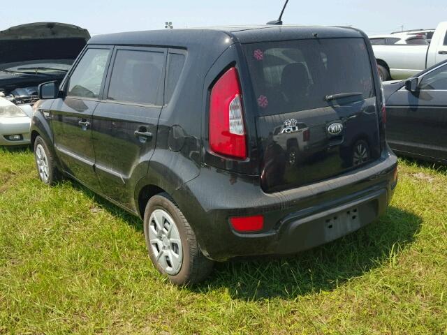 KNDJT2A57D7569605 - 2013 KIA SOUL BLACK photo 3