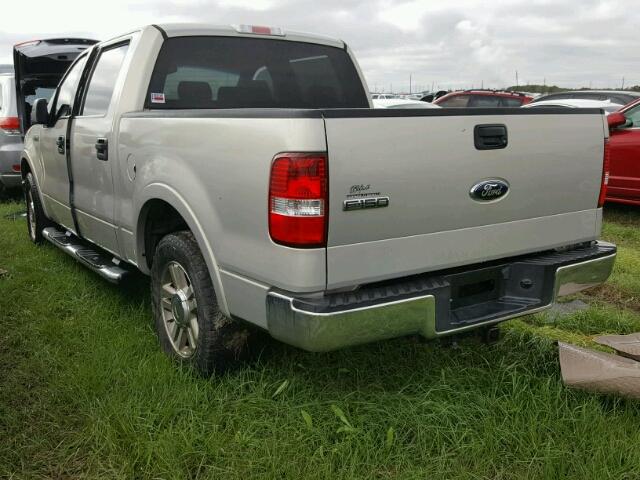 1FTPW12V16FA67367 - 2006 FORD F150 SILVER photo 3