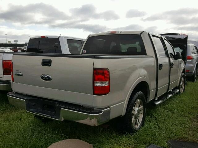 1FTPW12V16FA67367 - 2006 FORD F150 SILVER photo 4