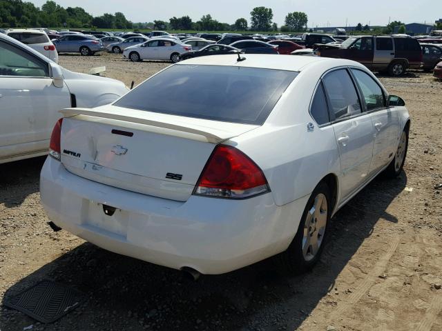 2G1WD58C869424074 - 2006 CHEVROLET IMPALA SUP WHITE photo 4