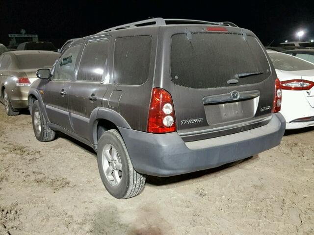 4F2YZ02Z85KM06396 - 2005 MAZDA TRIBUTE GRAY photo 3