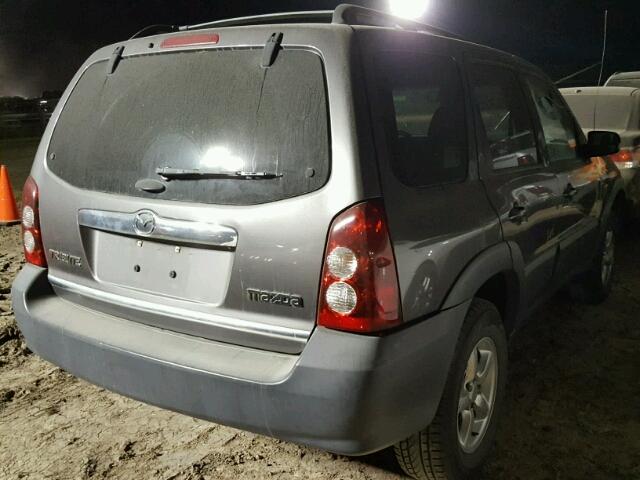 4F2YZ02Z85KM06396 - 2005 MAZDA TRIBUTE GRAY photo 4