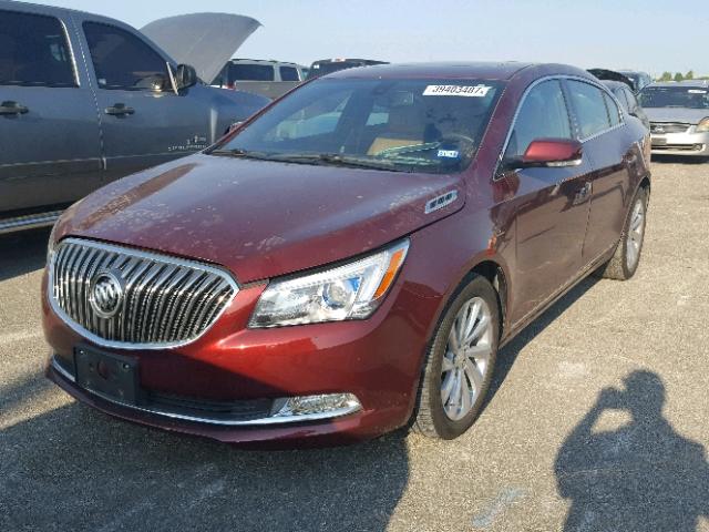 1G4GB5G34GF144210 - 2016 BUICK LACROSSE BURGUNDY photo 2