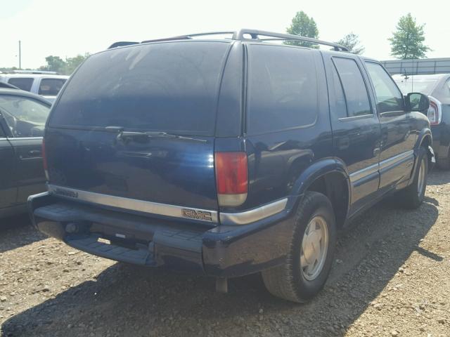 1GKCS13W2X2551224 - 1999 GMC JIMMY BLUE photo 4