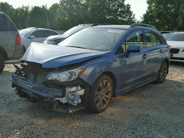 JF1GPAU66F8245903 - 2015 SUBARU IMPREZA BLUE photo 2