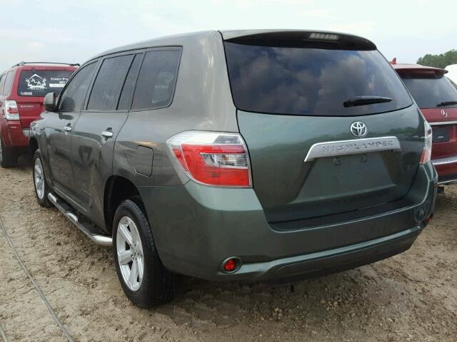 JTEBW3EH0A2037820 - 2010 TOYOTA HIGHLANDER GREEN photo 3