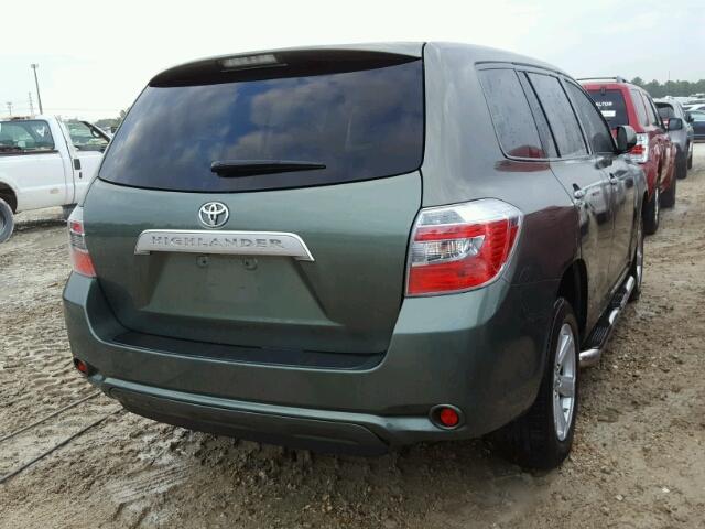 JTEBW3EH0A2037820 - 2010 TOYOTA HIGHLANDER GREEN photo 4