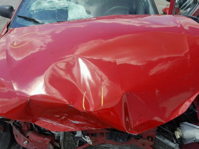 1G2JB12F847112469 - 2004 PONTIAC SUNFIRE RED photo 7