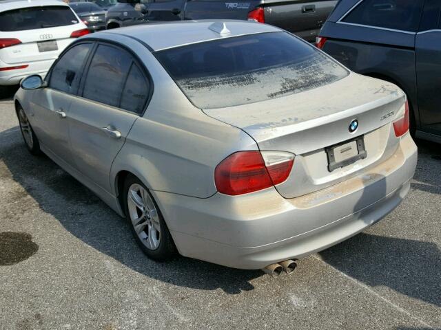 WBAVA37518ND55859 - 2008 BMW 328 I SILVER photo 3