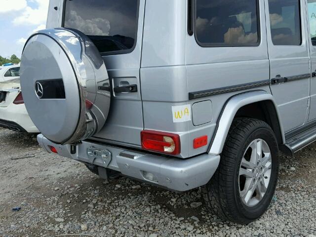 WDCYC3HF4DX208264 - 2013 MERCEDES-BENZ G 550 SILVER photo 9