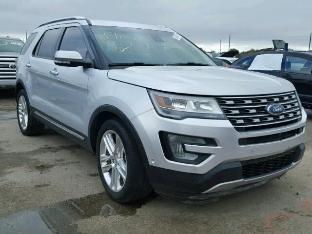 1FM5K7F82GGB51568 - 2016 FORD EXPLORER L SILVER photo 1