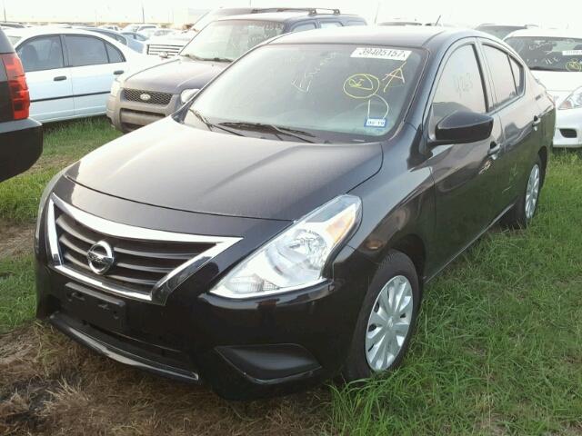 3N1CN7AP0HL872716 - 2017 NISSAN VERSA BLACK photo 2