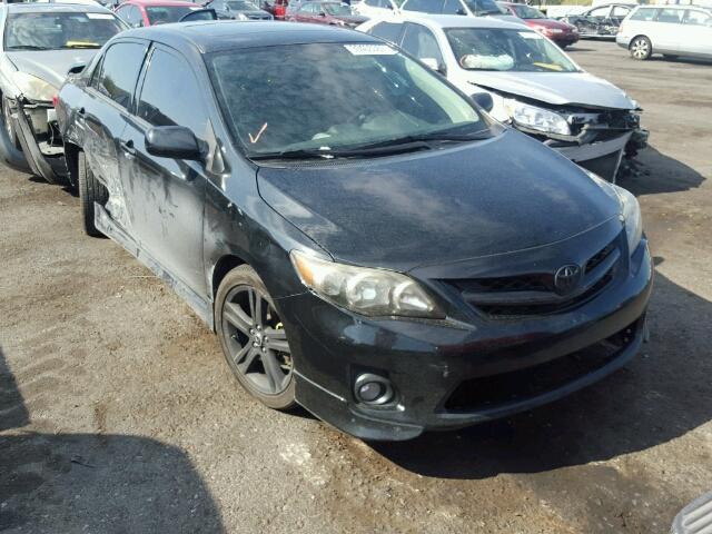 5YFBU4EE5DP110742 - 2013 TOYOTA COROLLA BA BLACK photo 1